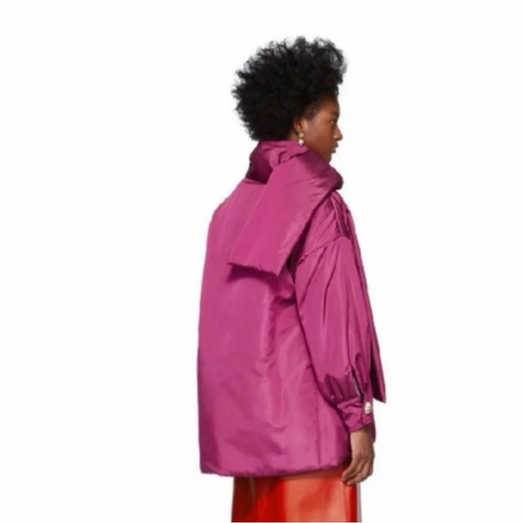 Gucci Fuchsia Satin Women's Jacket - Picture 5 of 12